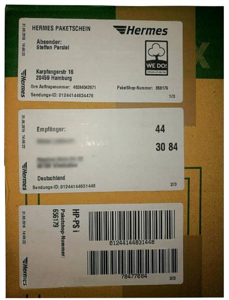 s paket hermes|hermes paketmarke.